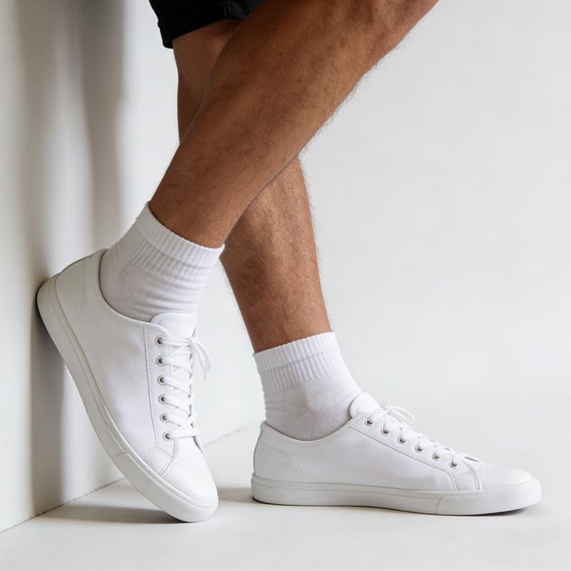 Mens Ankle Socks Cotton Moisture Wicking Athletic Socks with Arch Support, Work & Daily Wear (9 Pairs) image 3
