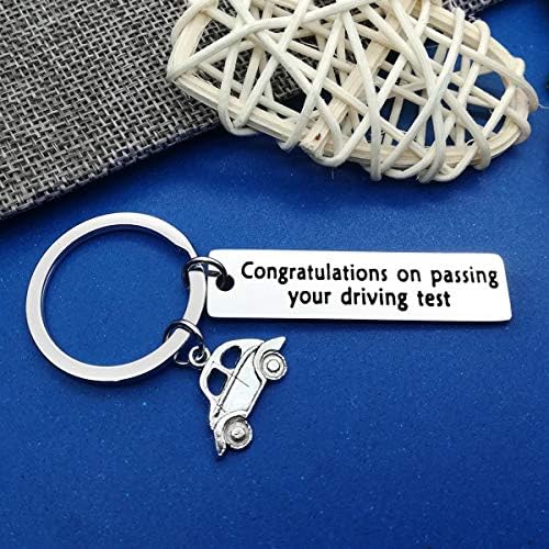 New Driver Gift Keyring Congratulations on Passing Your Driving Test Keychain Driving License Gift Congratulation Gifts for Driving Test Passer Husband Boyfriend Friends Daughter Son Student Gifts