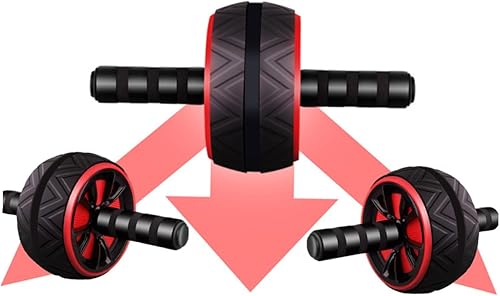 Miniatura 7 de GANAZONO Rueda de rodillo abdominal para fortalecer el núcleo y quemar grasa, rodillo de ejercicio abdominal para hombres y mujeres, accesorio de
