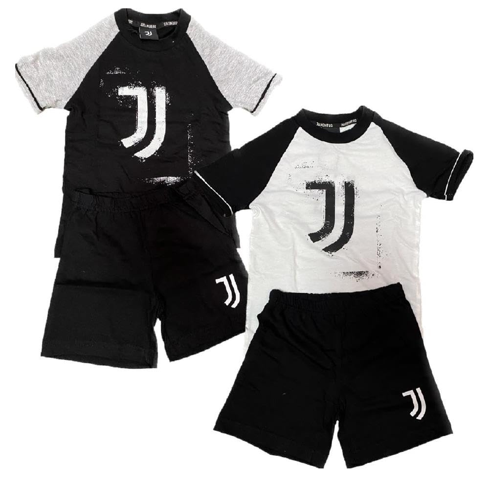 Pigiama Juventus Abbigliamento Ufficiale Calcio Pigiami Estivi | Personalizzabile con Nome e Numero PS 41389