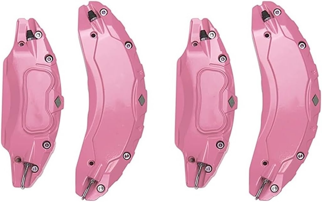 Compatible For Tesla Model Y 2019-2024 18 19 Inch Wheel Hub Brake Caliper Cover Car Modification Decoration Accessories, Colors(Model Y pink)