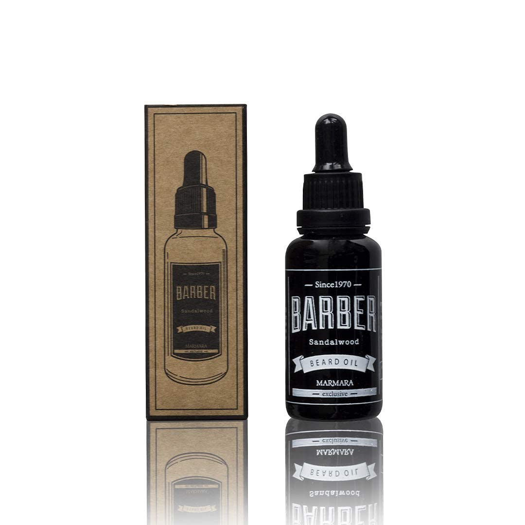 Marmara Barber Beard Oil 30ml aceite de barba para el cuidado diario de la barba 3 días barba a la barba completa por Sandalo Beard Care Hombres aceite