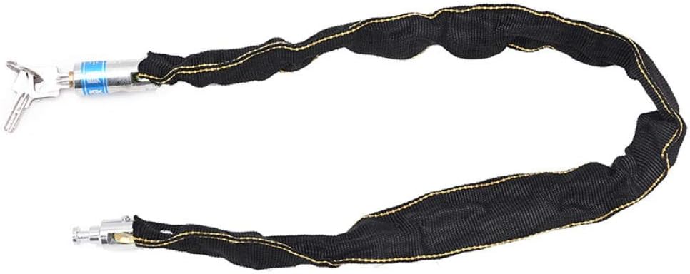 Bike Lock, Bike Lock Reinforced Metal Heavy Motorbike Motorcycle Chain Lock with Keys lock