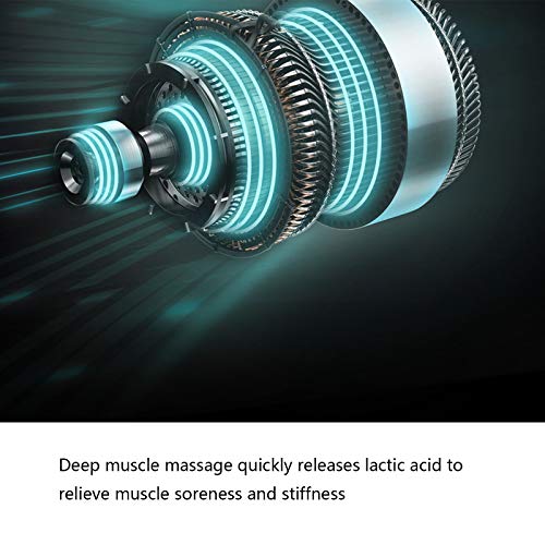 Pistola de massagem muscular, massageador de tecidos manuais, massageador elétrico de batida sem fio