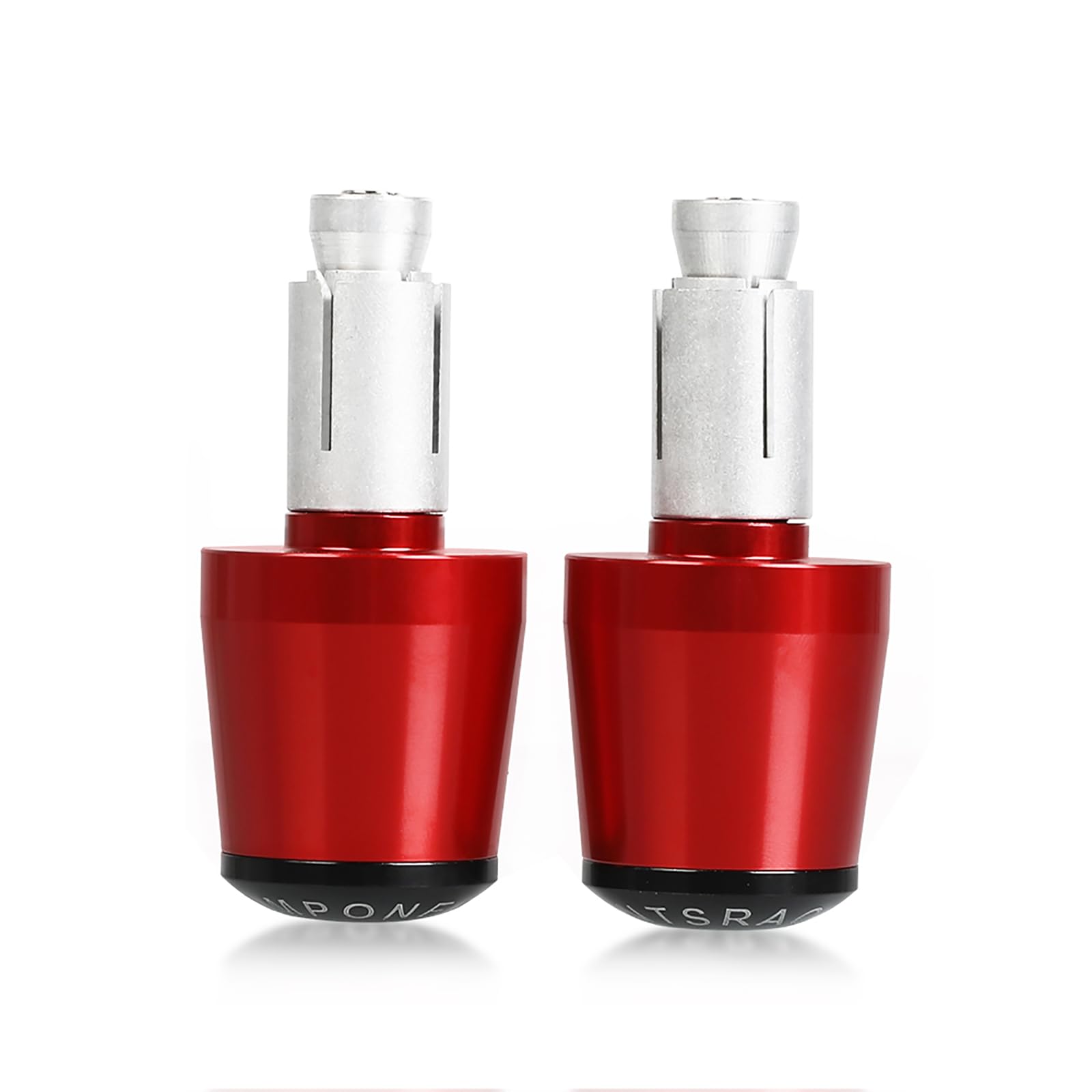 7/8" 22mm CNC Alu Motorcycle Handlebar Grips Ends Caps for Ninja 400 650 1000SX ZX6R ZX9R ZX10R ZX12R ZX14R ER6F ER6N Red