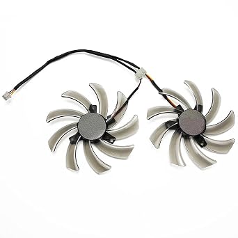 PLD10010S12H Graphics Card Cooling Fan Replacement for GIGABYTE GTX 560 600 650 Ti 660 Ti 670 750 GV-N750OC GV-N75TD5 GV-N740D5OC GVN66TOC N66TWF2 Quiet Cooler Fan A Pair