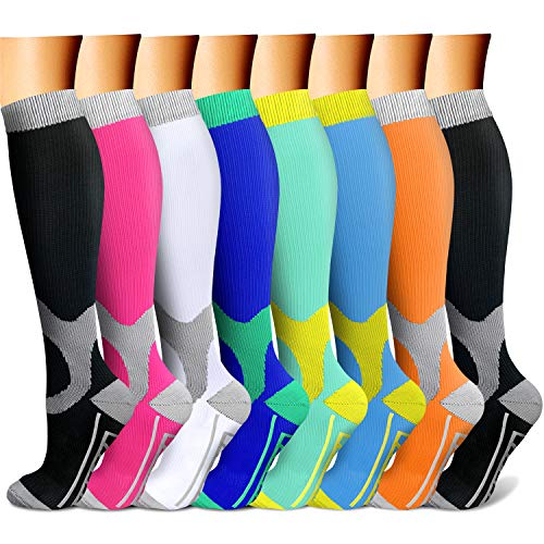 QUXIANG Copper Compression Socks for Women and Men - Best Medical Sports, Nursing