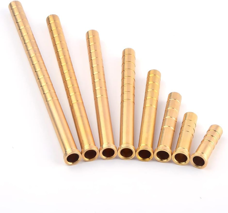 12pcs Archery Arrow Insert Screw Copper Brass Insert 100-300Grain Arrowheads Insert Broadheads Connector for ID 6.2mm Arrow Shaft Hunting Accessories