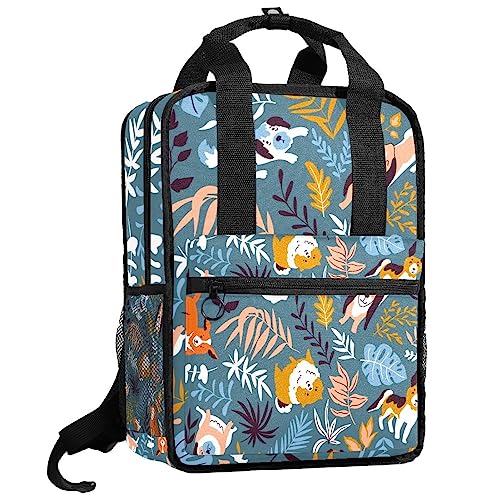 Sac à dos pour garçons et filles multicolore, taille idéale de 35,5 cm pour l'école