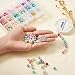 KISSITTY 400-Piece 8mm Frosted Glass Round Beads Set - 15 Colors For Jewelry Making, Bracelets, DIY Crafts