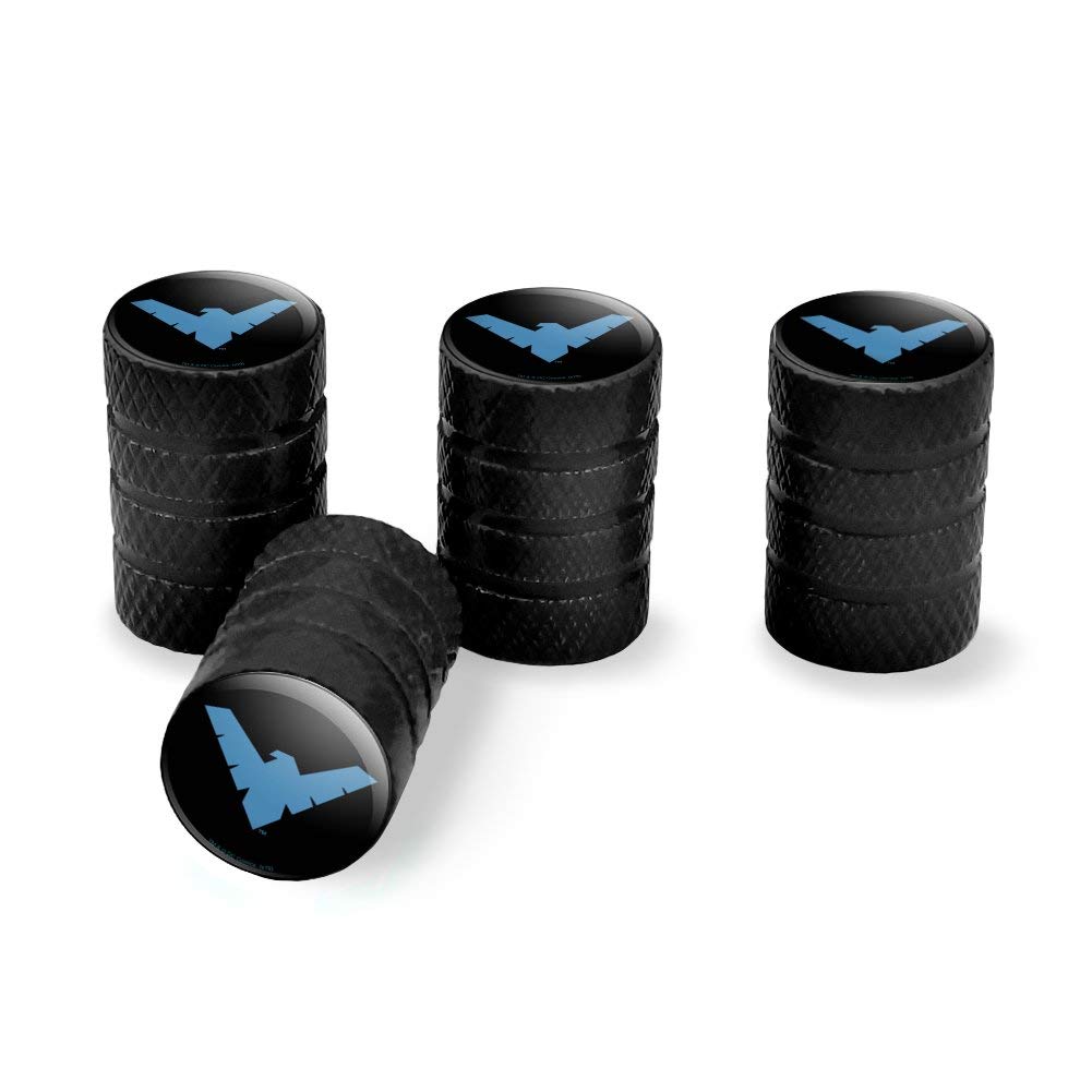Batman Nightwing Logo Tire Rim Wheel Aluminum Valve Stem Caps