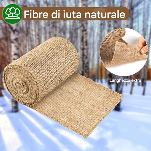 Generico Bandage Stämme | Frostschutzverband aus Leinen - Abdeckungen aus Naturstämmen aus Stoff - feuchtigkeitsspendend für Sträucher Pflanzen im Freien Garten Bauernhof Forstwirtschaft