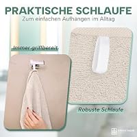 Green Mark Handtücher - Set mit 8 Stück – 100% Baumwolle, Weich & Saugfähig, Premium Qualität für Badezimmer, Spa und Fitness, 50 × 100 cm, Natur/Creme – Ansicht 6