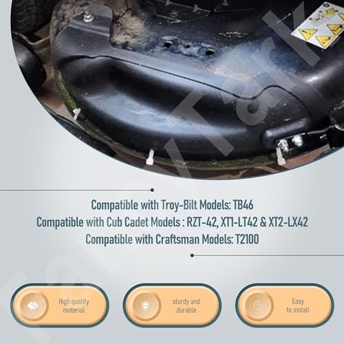631-05195 631-05195A Lawn Mower Mulch Plug Kit Compatible with MTD Cub Cadet Craftsman 42" 46" Lawn Mower, for 2012 and After, Fits 63105195A 19A30055100 LTX-1046VT LTX-1050KH LTX-1045 Model - Thumbnail 7