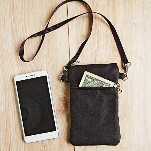 Neck Pouch For Cell Phone With Strap, Necklace Bag, Money Passport Purse #TOP27