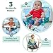 Bright Starts Disney Stitch Pop 'N Sit Portable Booster, Indoor/Outdoor Use, Floor Seat with Feeding Tray, Blue, 6 Mos - 3 Yrs