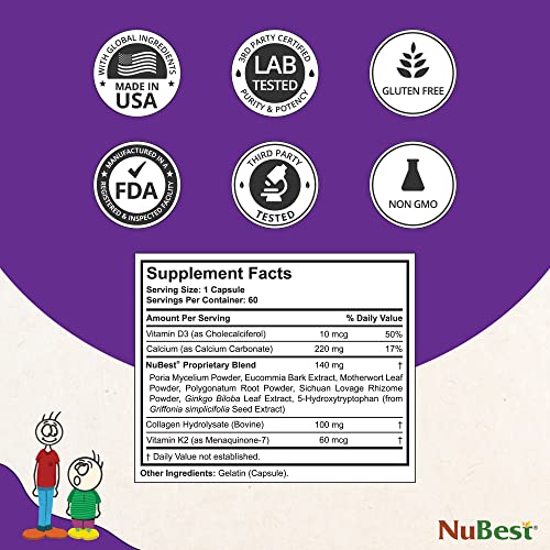 Bundle: [Sleep Better & Grow Taller] Of Nubest Tall 10+ For Children (10+) And Teens 60 Capsules & Sleep Xtra - Supports Healthy Sleep For Children (10+) And Adults - Embrace Restful Nights #TOP3