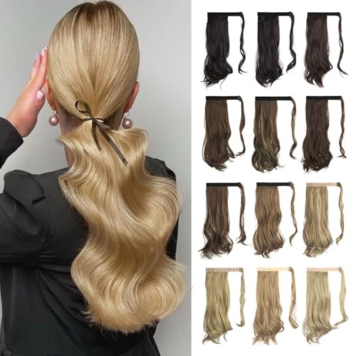 SOFEIYAN Curly Ponytail Extension 15 Inch Heat Resistant Synthetic Natural