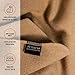 Arcturus Bighorn 100% Virgin Wool Blanket | Heirloom-Quality Wool Bedding for Home & Cabin | Warm, Thick & Durable (King Size, Flax)