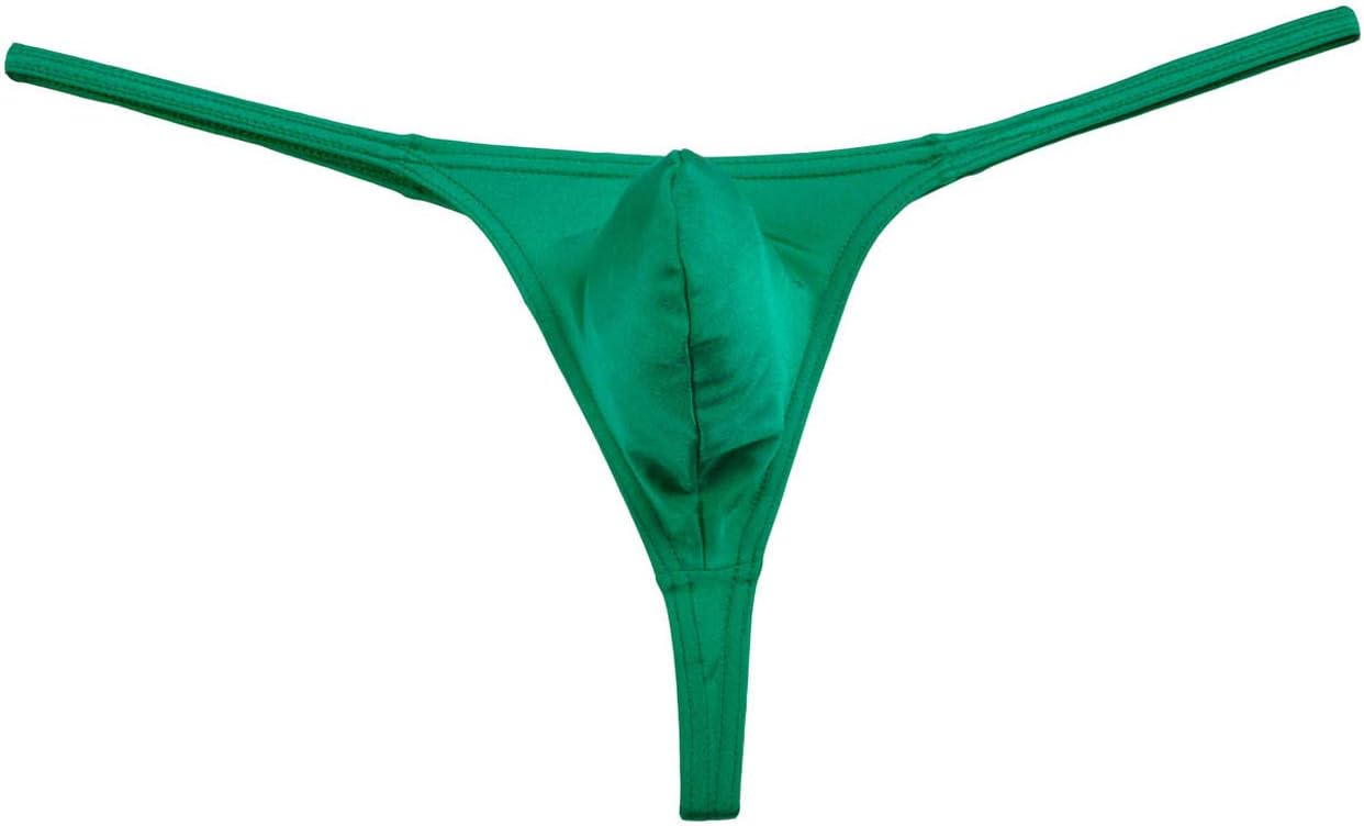 Pack of Men's Stretch Micro Thong Underwear Contour Pouch T-Back Bikini G-String Spandex Jockstrap - Image 7