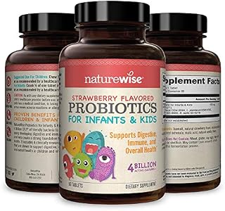 NatureWise Chewable Probiotics for Kids and Infants | Clinically Proven for Digestion