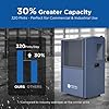 305 Pint Commercial Dehumidifier for Industrial Sites, Commercial-Grade Dehumidifiers with Drain Hose for Large Spaces Basements, Warehouse, Flood Water Damage Restoration