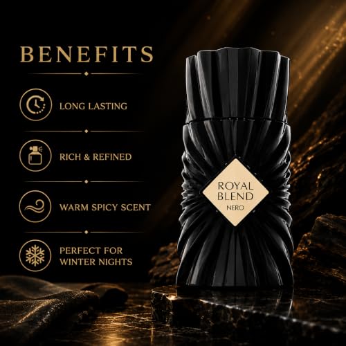 Image of French Avenue Royal Blend Nero Extrait De Parfum 100ml | Premium Unisex Perfume | Oriental Spicy Fragrance | Long Lasting Luxury