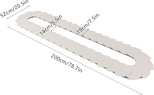 Miniatura 2 de Mesa de comedor ajustable giratoria manual de 6.56 pies de 360 con 42 bandejas, mesa giratoria para decoración de comedor, fiesta, ajuste libre,