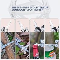 BIBURY 21 in 1 Multitool mit Federzange Klappmesser, Säge, Tragbarer Tasche – Ansicht 3
