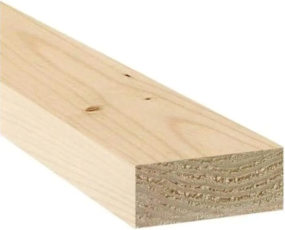 VENTRAL Lumber 2 in. x 4 in. (1 1/2" x 3 1/2") Construction Premium Whitewood Board Stud Wood 8FT