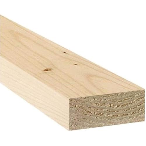 VENTRAL Lumber 2 in. x 4 in. (1 1/2" x 3 1/2") Construction Premium Whitewood Board Stud Wood 8FT