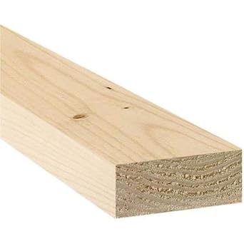 VENTRAL Lumber 2 in. x 4 in. 1 1/2" x 3 1/2" Construction Premium Whitewood Board Stud Wood 7FT
