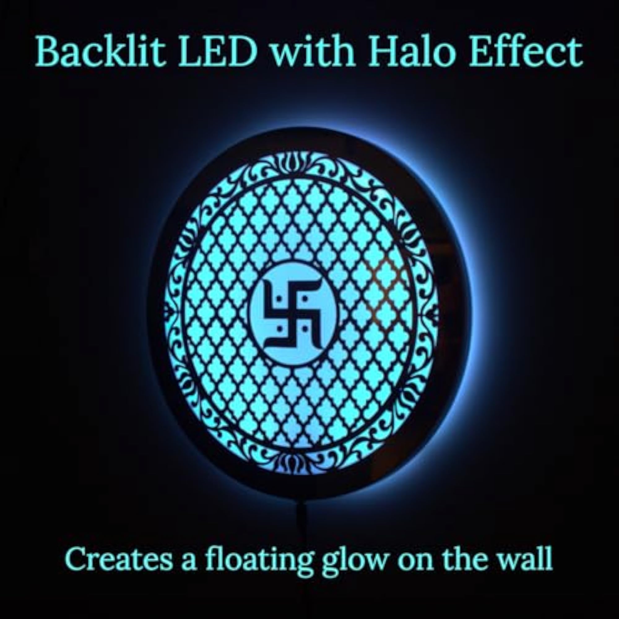 Swastik Premium Wall Light with 7 Color LED