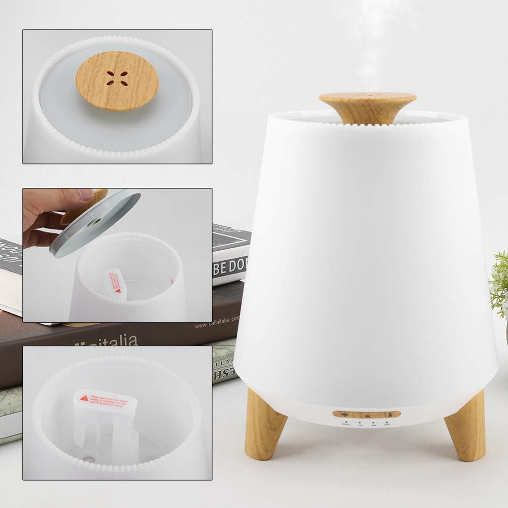 Diffusore di Oli Essenziali, umidificatore ad ultrasuoni WiFi Smart con 7 luci LED Colorate, 2 modalità di Illuminazione e 2 modalità di nebulizzazione, Compatibile con Alexa e