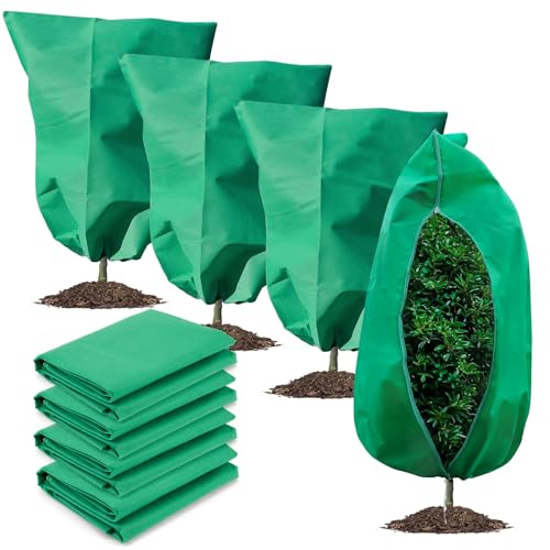 Finewind 4 Pcs Plant Covers Freeze Protection (31.5