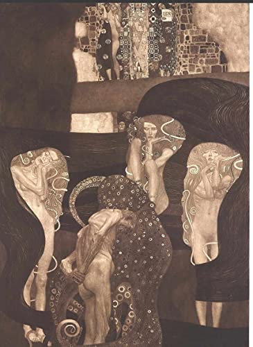 Posters et art Gustav Klimt tableau jurisprudence affiche murale vintage 60x90cm