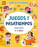 Juegos y pasatiempos para niños 4-7 años Libro de actividades: Rompecabezas, puzles, laberintos, crucigramas, une los puntos y mucho más!