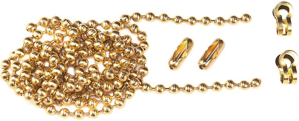Faithfull CHBALLPB1 Polished Brass Ball Chain Kit