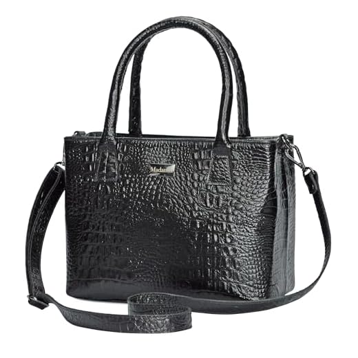 Bolsa Feminina Ombro Transversal Tiracolo Média Couro Legítimo MDXB365 (Preta)