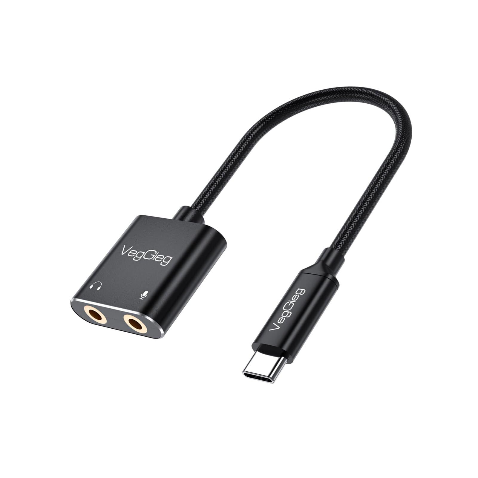 VegGieg Type-C Ses Kartı 3.5mm Kulaklık ve Mikrofon Girişli