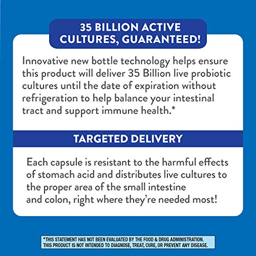 Nature’s Way Fortify Optima Daily Probiotic, 35 Billion, 15 Strains, Prebiotic, 60 Capsules #TOP3