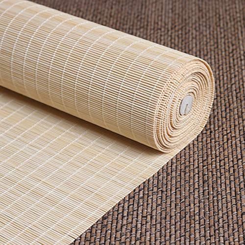 Rolety bambusowe - rolety okienne z naturalnego drewna, do prywatności na zewnątrz, do wnętrz, herbaciarni i gabinetu, roleta rzymska (130 x 150 cm)