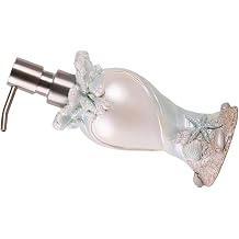 SUPVOX Sea Shell Soap Dispenser Bottle with Pump, Press Type Lotion Dispenser for Bathroom Countertop, Decorative Ocean Style Liquid Soap Container, Travel-friendly Bathroom Accessory