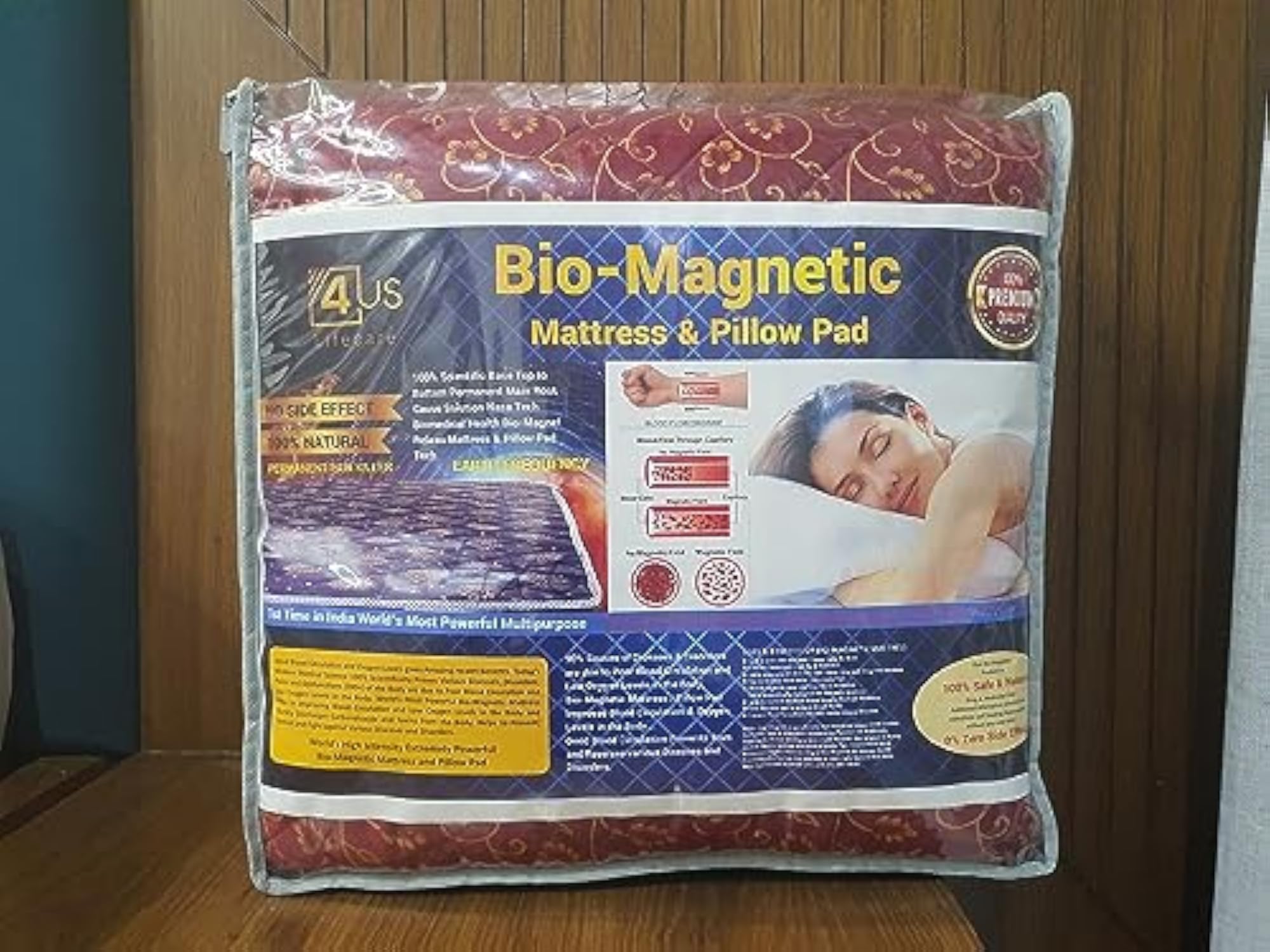 BIO ENERGY MAGNETIC FIELD SLEEPING THERAPY MATTRESS TOPPER/PAD