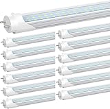 JESLED 4FT T8 LED Type B Tube Light Bulbs, 24W 5000K Daylight White, 3000LM, 4 Foot T12 LED Replacem