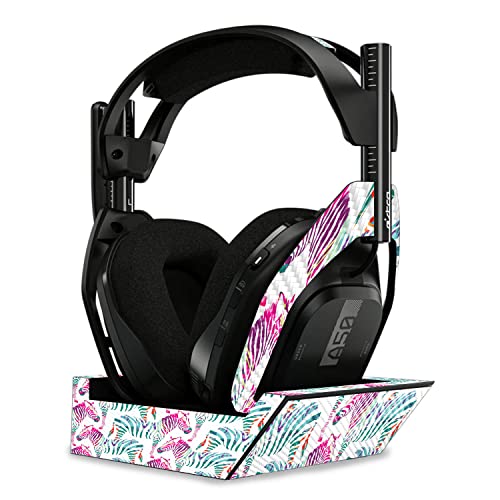 Image of MightySkins Carbon Fiber Skin Compatible with Astro A50 Wireless Headphones + Base Station (Gen 4) - Zebra Mosaic | Protective, Durable Textured Carbon Fiber Finish | Easy to Apply | Made in The USA