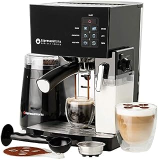 10 Pc All-In-One Barista Bundle Espresso Machine & Cappuccino Maker, 19 BAR Pump