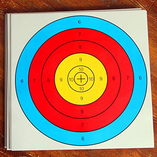 Archery Targets Paper Targets 30Pcs 16X16Inch Bow And Arrow Targets For Shooting Archery Accessories Ideal For Match And Daily Practice Use Outdoor Shooting Face, Ideal Gift For Arrow Shoot Practicer #TOP1