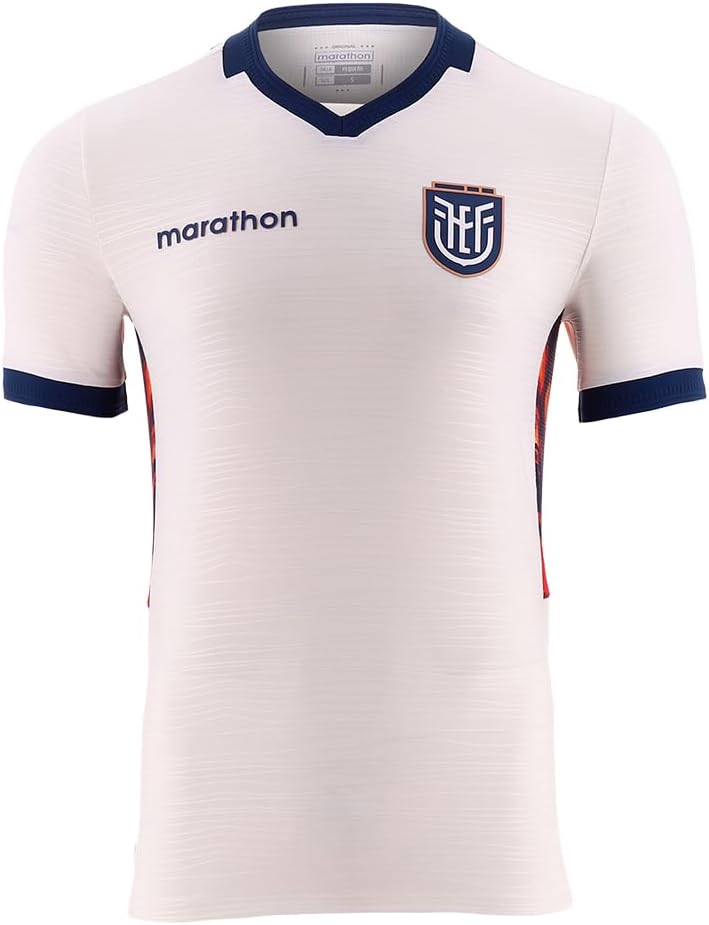 Official Ecuador 2026 Men’s Away 2 Jersey – Marathon Sports Ec Authentic White Tournament Edition Soccer Kit – USA Stock