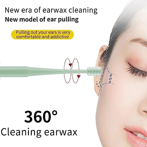 Ohrenschmalz Entferner, Ohrenreiniger, New Sicheres und Weiches 360 Grad Spirale Silikon Ohrreiniger, Ohrenreinigung für Kinder und Erwachsene, mit Aufbewahrungskiste